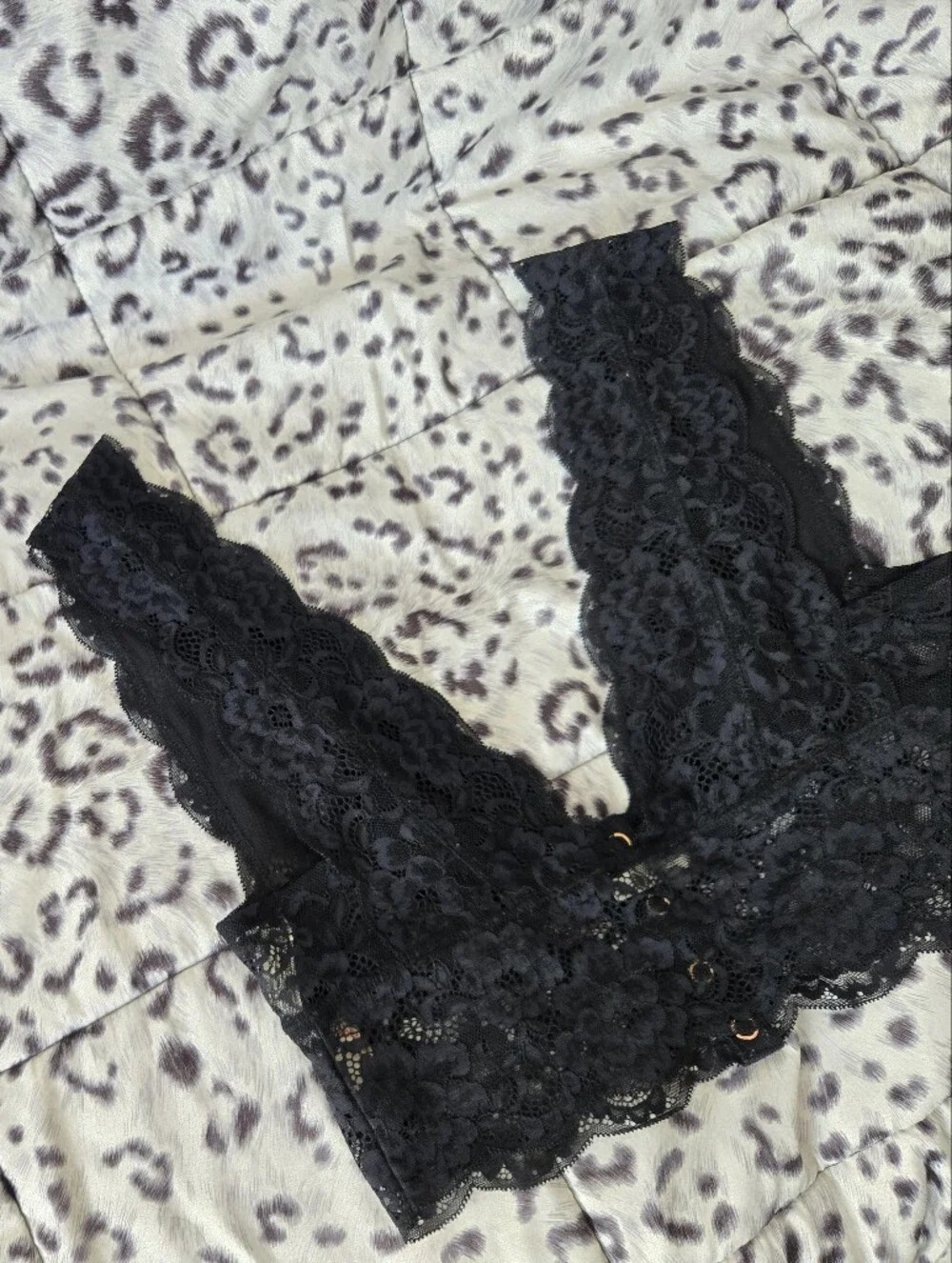 Free People Black Lace Bralette Sz S